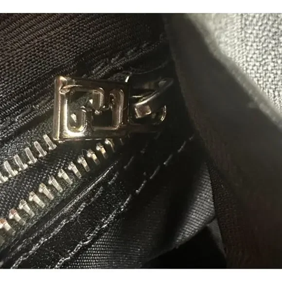 FENDI Fendi Zucca Signature FF Black Canvas Tote Shoulder bag (FFXX175)